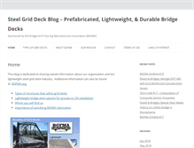 Tablet Screenshot of lightweightbridgedecksystems.com